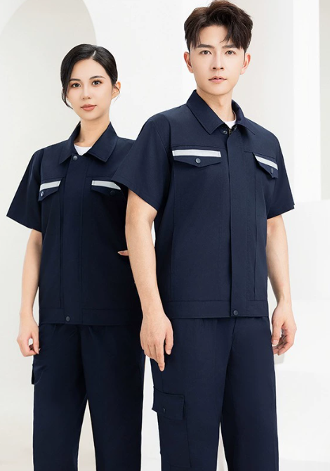 夏季工作服 短袖套装